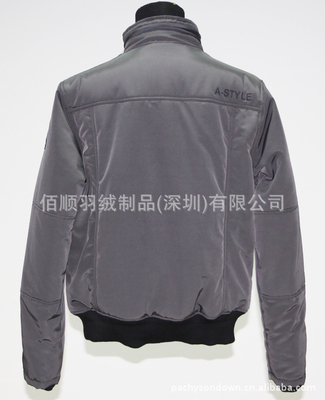 【真牛皮拼接多口袋保暖棉衣外貿服裝工廠生產批發(fā)供應來樣訂做116】價格,廠家,圖片,服裝加工,佰順羽絨制品(深圳)-