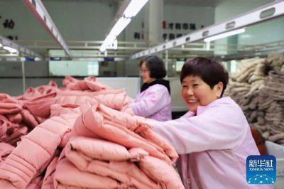 河南范縣 羽絨及制品產銷兩旺，工人干勁十足